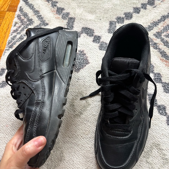 Nike Air Max SC triple black ALL LEATHER * fairly rare - Picture 10 of 16